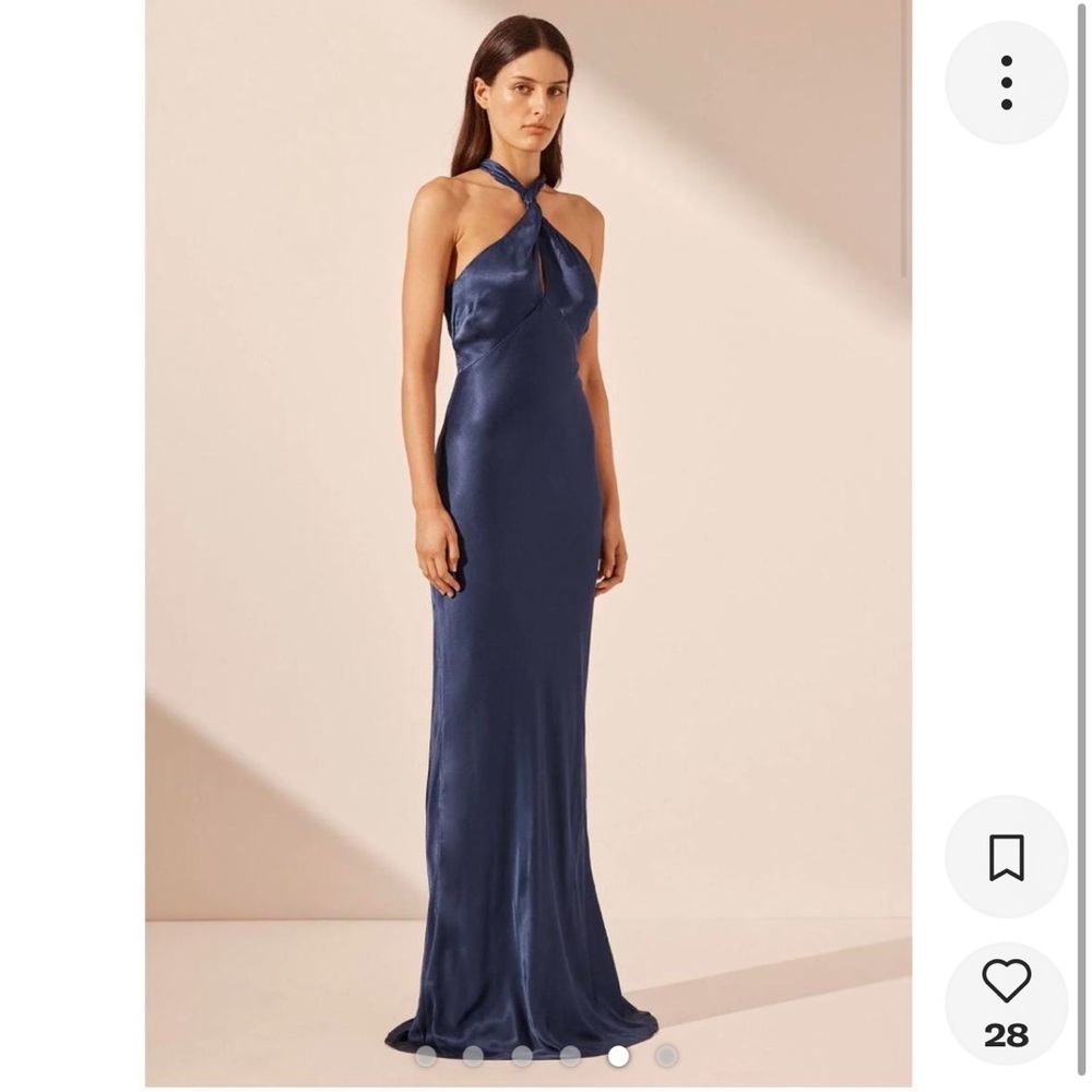 Shona Joy Arienzo High Neck Twist Maxi Dress